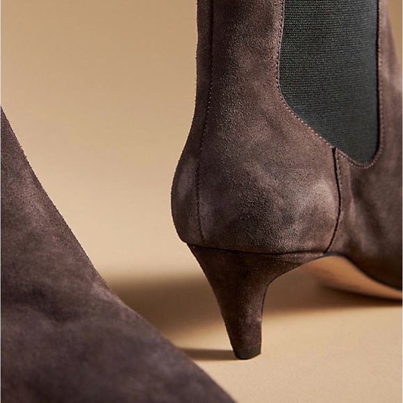 Reformation Roberta Brown Suede Boots - Picture 3 of 9